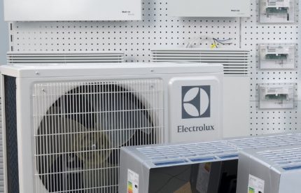 The appearance of the street block Outdoor unit model EACS / I-07HAR / N3