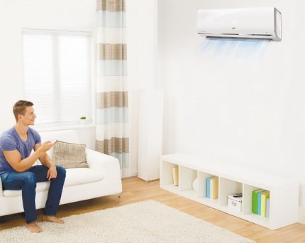 Maintaining an optimal microclimate in a person’s area I feel function in the air conditioner