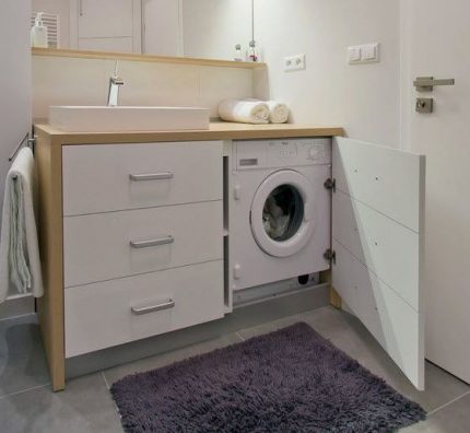Built-in washing machine Built-in washing machine model