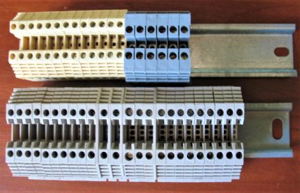 DIN rail terminal blocks