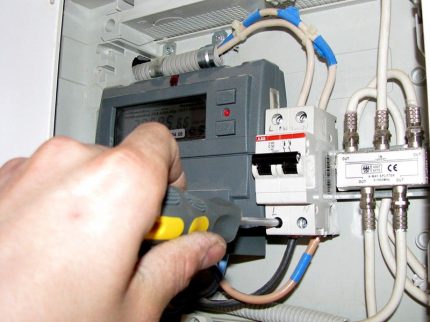 Installation d'un RCD séparé Installation RCD sur la ligne