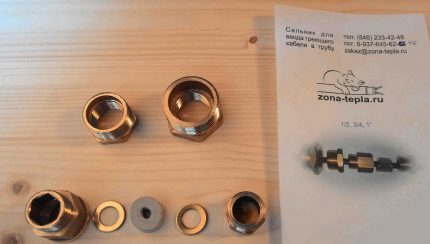 Kit d'étanchéité avec instructions Kit d'installation à l'intérieur du tuyau