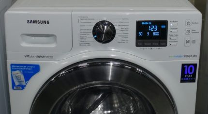 Additional features of the washing machines Samsung Eko Bubble Feature