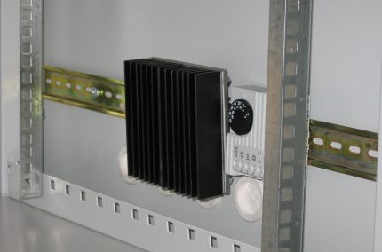 The heating device will ensure the operation of the devices in the cold Heater for electrical panel