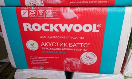 Minvata soundproof RockWool Mineral plates