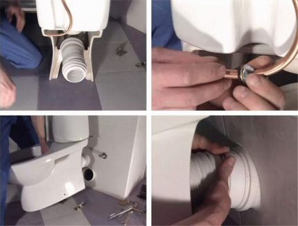 Ang pagpapalit ng plauta ng banyo Corrugated pipe breakage