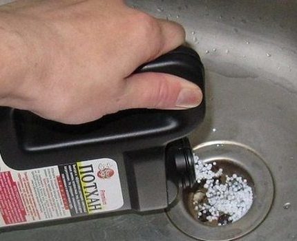 Τα πιο αποτελεσματικά είναι προϊόντα σε κόκκους. Κόκκοι απόφραξης σωλήνων