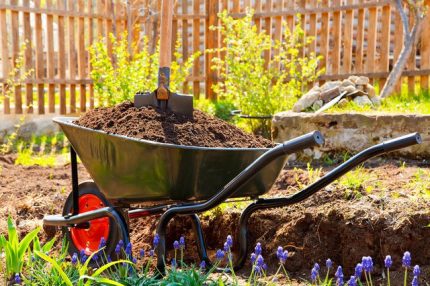Compost for soil application as fertilizer Compost from a dry closet