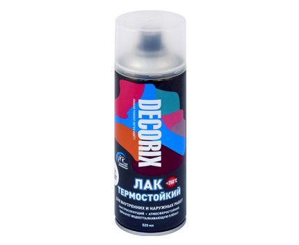 Heat-resistant Decorix varnish for stoves and fireplaces Heat-resistant decorix varnish