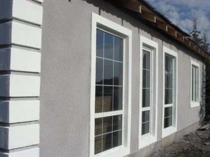 Front plaster for the house Facade plaster for decoration