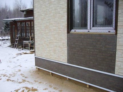 Facade fiber cement panels Facing the house with fiber cement panels