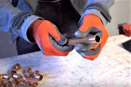 Préparation des extrémités de tuyaux pour le soudage Extrémité de tuyau soudée