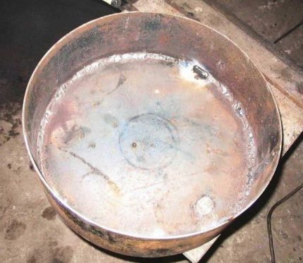 Regras para soldar o tanque de combustível do fogão durante o treino Solda do tanque de combustível