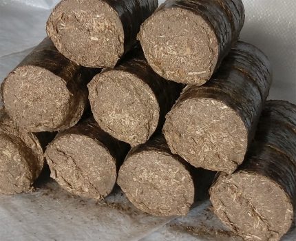 Eurodrova - pinindot ang sawdust para magamit sa pagpainit Round sawdust briquettes