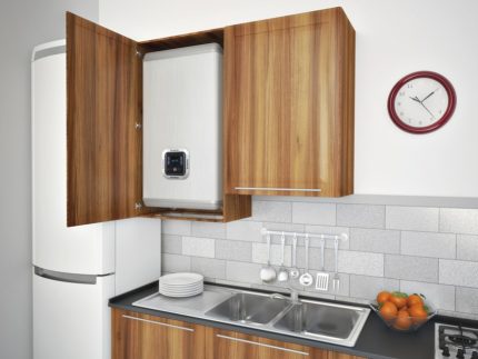 Installing an electric heater in a wall cabinet