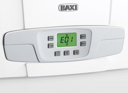 Error code E01 ng Baxi boiler