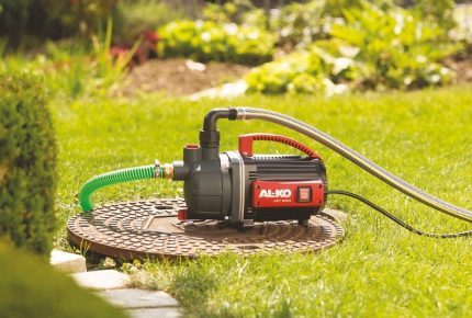 Machine à pompe dans le jardin Pompe d'arrosage de jardin