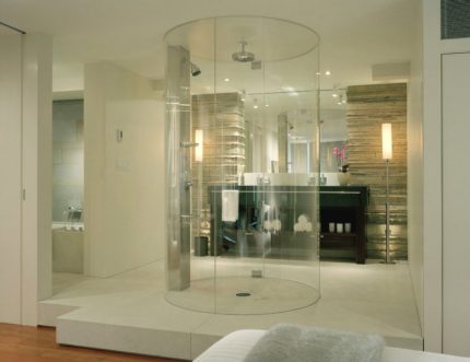 Round shower Kahon ng shower designer