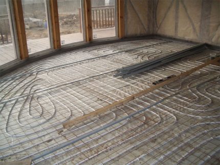 Floor heating system Underfloor heating system