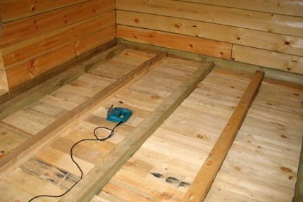 Double floor installation Double floor laying