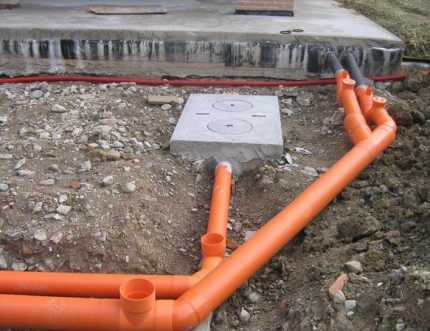 PVC sewer outdoor branches PVC pipes