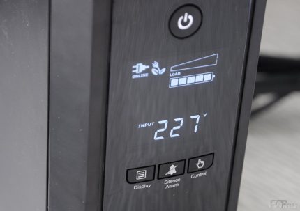 Uninterruptible control panel for normal TV operation UPS control panel