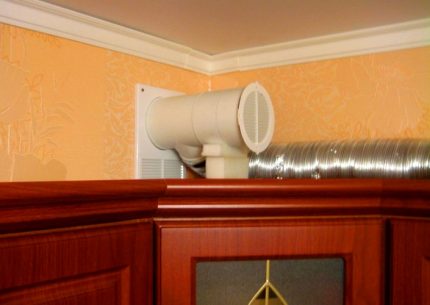 Rale para o duto de ventilação da cozinha Grade de plástico para conexão do duto