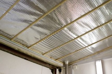 Penofol reflects heat flux Penofol ceiling insulation