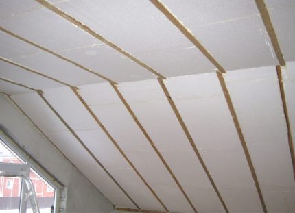 There should be a gap between the vapor barrier and the insulation Foam insulation