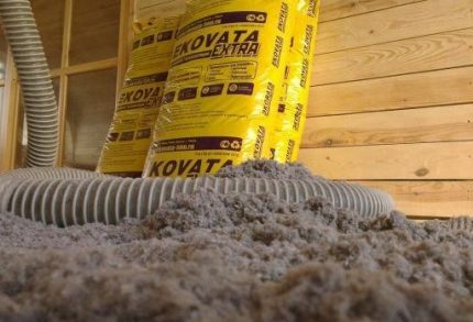 Warm attic ecowool Ecowool insulation