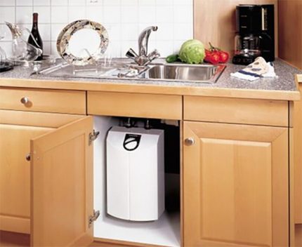 Open water heater