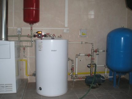 Pampainit ng gas para sa bahay Koneksyon sa boiler ng gas