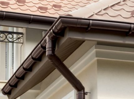 Gutter systems fit well Calculation of pipes for a drain