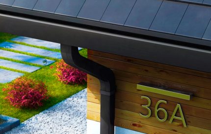 Stylish gutter design Square spillway