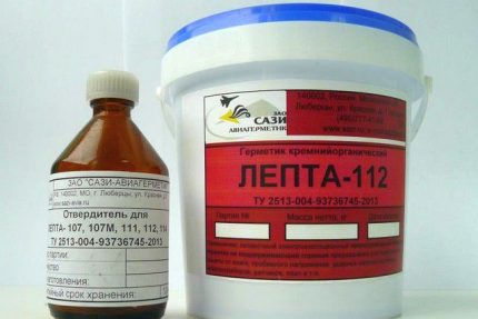Segellant resistent al calor de dos components Composició de dos components
