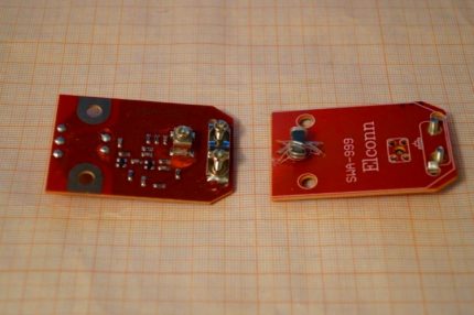 Amplifier for disassembled antenna Amplifier for antenna from 2 boards