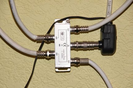 TV antenna splitter TV antenna splitter