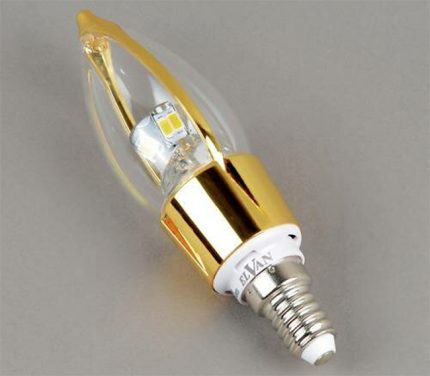 Λυχνία LED για πολυελαίους και απλίκες με υποδοχή E14 Λάμπα με πρίζα E14