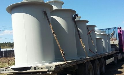 Types and forms of caissons for wells Caisson for a well