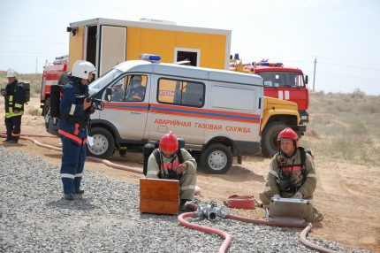 Travailleurs du gaz au travail Travailleurs du gaz au travail
