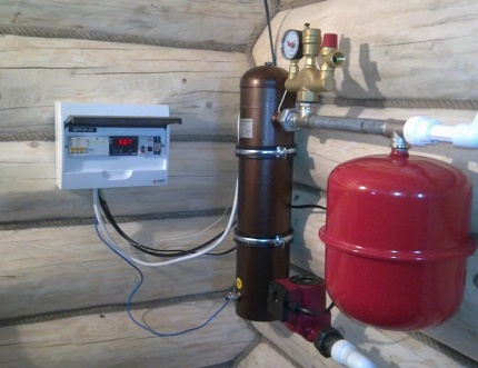 Heating scheme with induction boiler Heating scheme with induction boiler