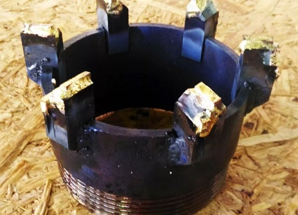 Core drill ribbed drill bit Core drill ribbed drill bit