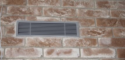 Grille d'évacuation d'air Grille de ventilation