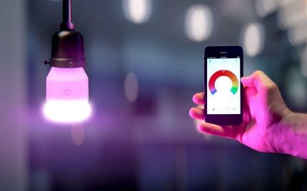 Contrôle d'éclairage du smartphone Contrôle d'éclairage du smartphone