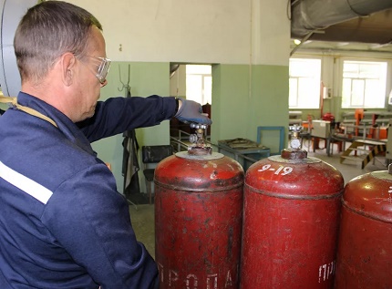Etude de l'état d'une bouteille de gaz Etude de l'état d'une bouteille de gaz