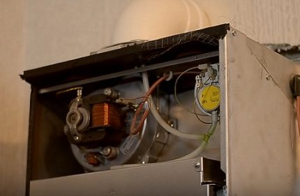 Gas boiler fan at switch switch Gas boiler fan at switch switch