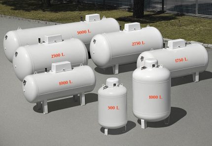 Ang mga may hawak ng gas para sa isang independyenteng sistema ng supply ng gas para sa mga pang-industriya na negosyo Mga may hawak ng gas para sa autonomous na supply ng gas
