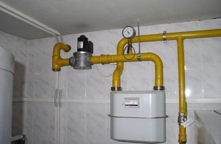Compteur de gaz dans l'appartement Compteur de gaz