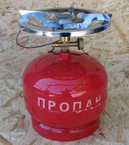 5 litro na bote ng gas Gas bote na may burner