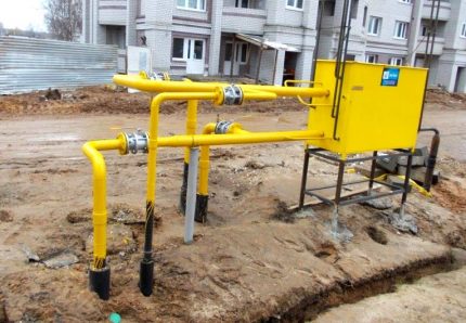 Pag-install ng gas para sa pagbibigay ng MKD Pag-install ng gas para sa pagbibigay ng MKD